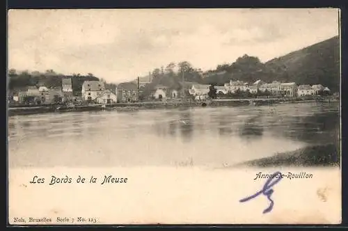 AK Annevoie-Rouillon /Meuse, Les Bords de la Meuse, Panorama