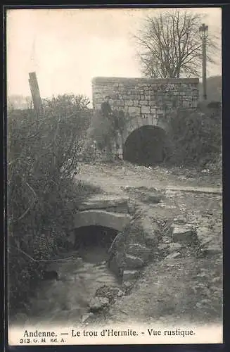 AK Andenne, Le trou d`Hermite, Vue rustique