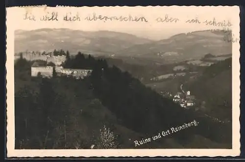 AK Reinsberg /N.-Oe., Burgruine und Ort