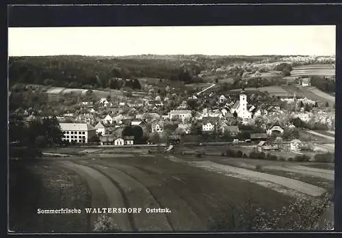 AK Bad Waltersdorf /Oststmk., Ortsansicht aus der Vogelschau