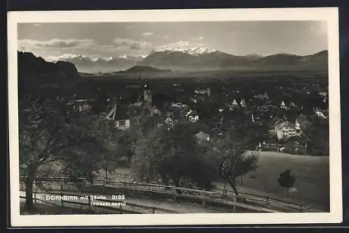 AK Dornbirn /Vorarlberg, Ansicht mit Säntis