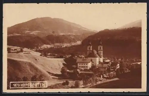 AK Hopfgarten, Ortsansicht mit Kirche