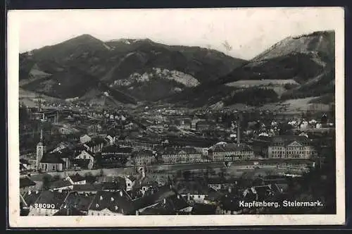 AK Kapfenberg /Steiermark, Teilansicht mit Kirche