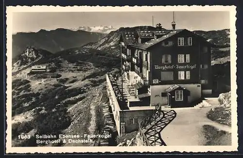 AK Ebensee, Berghotel & Dachstein, Seilbahn Ebensee-Feuerkogel