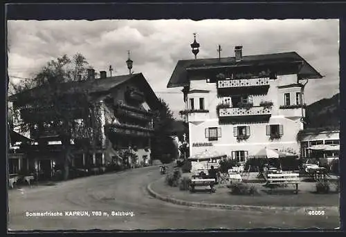 AK Kaprun, Strassenpartie mit Cafe-Konditorei