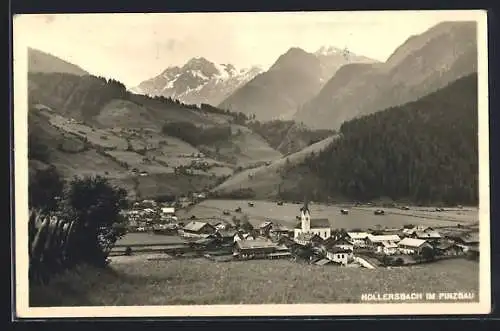 AK Hollersbach im Pinzgau, Teilansicht mit Kirche