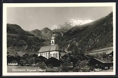 AK Virgen /Virgental, Obermauern mit Kirche