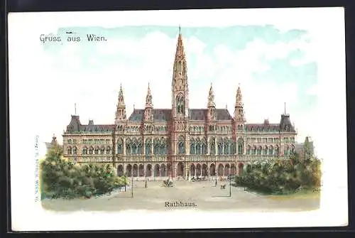 AK Wien, Blick auf das Rathaus