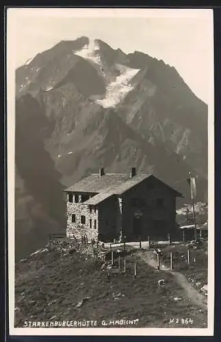 AK Starkenburgerhütte, Blick gegen den Habicht