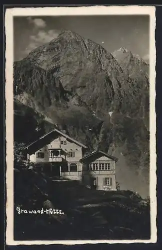 AK Grawand-Hütte, Ansicht vor Bergspitze