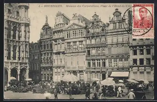 AK Bruxelles, Maison des Corporations, Place de l`Hôtel-de-Ville