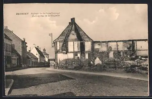 AK Berchem, Ruines rue de la Chapelle