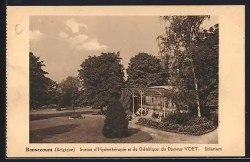 AK Bonsecours, Institut d`Hydrothérapie et de Diététique du Docteur Voet, Solarium