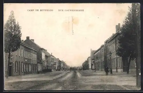 AK Camp de Beverloo, Rue Cauwenbergh, Strassenpartie