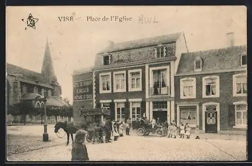 AK Visé, Place de l`Eglise, Hotel de Brabant