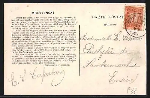 AK Chevremont, Restaurant de la Terrasse Debras-Drianne