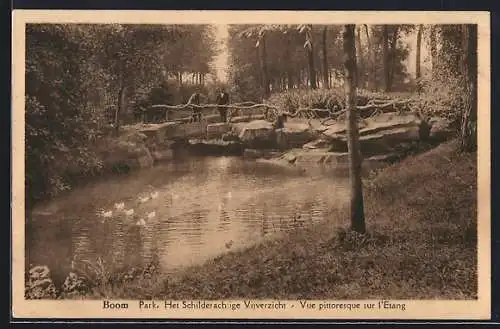 AK Boom, Park, Het Schilderachtige Vijverzicht