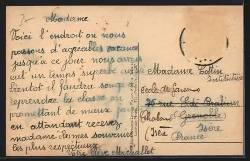 AK Lustin-sur-Meuse, Le bateau touriste sortant de l`écluse