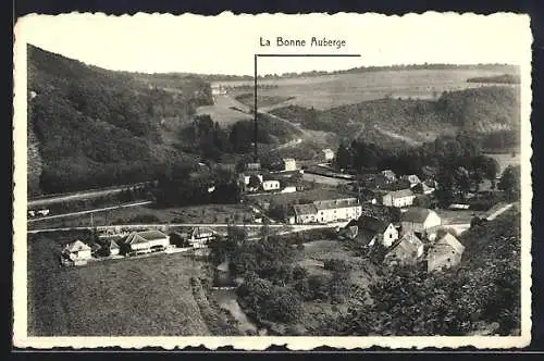 AK Bauche-Evrehailles, Ortsansicht mit Gasthaus La Bonne Auberge