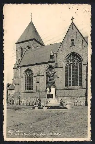 AK Berlaere, Kerk en Standbeeld der Gesneuvelde Helden