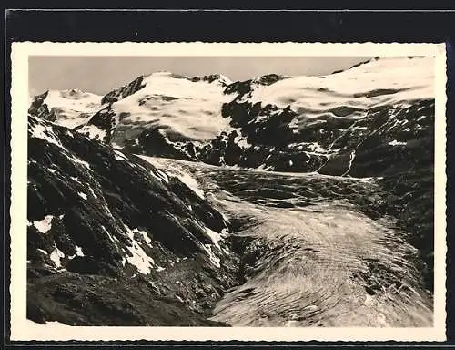 AK Karlsruherhütte, Ausblick auf den grossen Gurgler-Gletscher