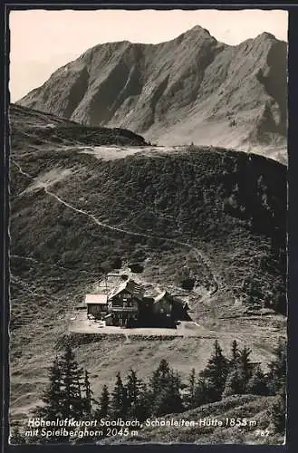 AK Saalbach, Schönleiten-Hütte mit Spielberghorn