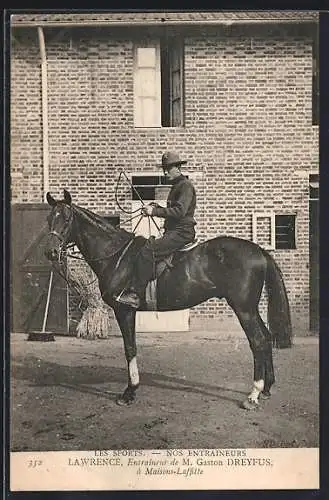 AK Lawrence, Entraineur ne M. Gaston Dreyfus, à Maisons-Laffitte