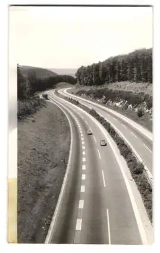 26 Fotografien Autobahn, Autobahnabschnitt im Spessart in verschiedenen Formaten