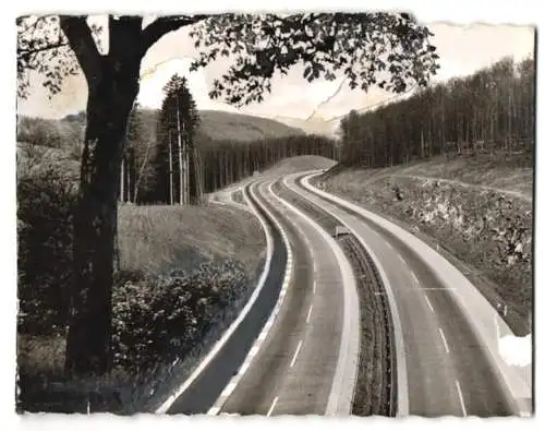 26 Fotografien Autobahn, Autobahnabschnitt im Spessart in verschiedenen Formaten