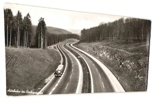 26 Fotografien Autobahn, Autobahnabschnitt im Spessart in verschiedenen Formaten