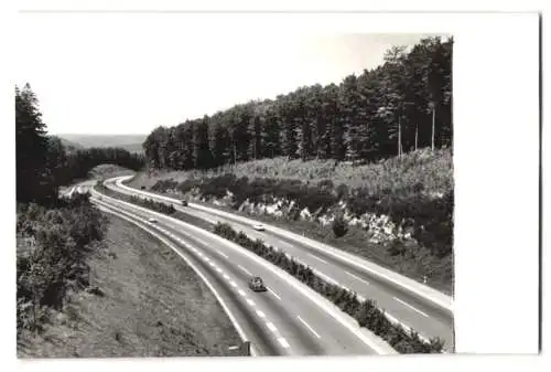 26 Fotografien Autobahn, Autobahnabschnitt im Spessart in verschiedenen Formaten