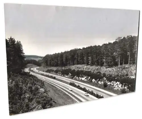 26 Fotografien Autobahn, Autobahnabschnitt im Spessart in verschiedenen Formaten