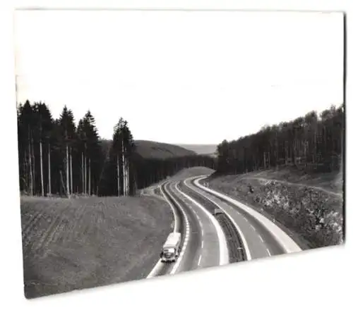 26 Fotografien Autobahn, Autobahnabschnitt im Spessart in verschiedenen Formaten