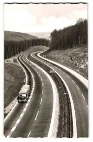 26 Fotografien Autobahn, Autobahnabschnitt im Spessart in verschiedenen Formaten