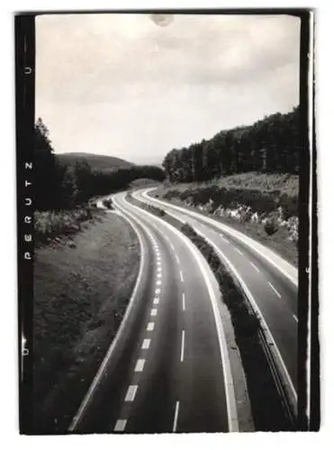 26 Fotografien Autobahn, Autobahnabschnitt im Spessart in verschiedenen Formaten