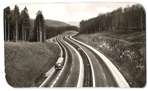 26 Fotografien Autobahn, Autobahnabschnitt im Spessart in verschiedenen Formaten