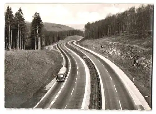 26 Fotografien Autobahn, Autobahnabschnitt im Spessart in verschiedenen Formaten