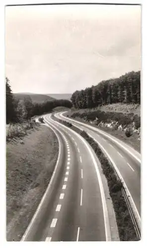 26 Fotografien Autobahn, Autobahnabschnitt im Spessart in verschiedenen Formaten