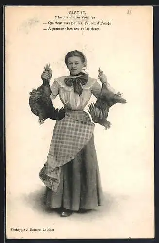 AK Sarthe, Marchande de Volailles, Pays de la Loire