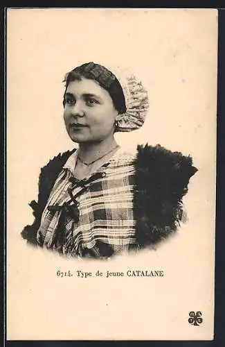 AK Type de jeune Catalane