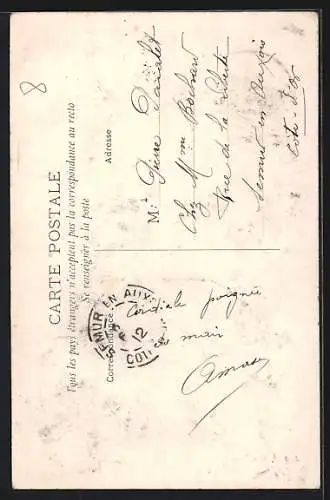 AK Type de Catalane, catal. Frau mit Buch, Languedoc-Roussillon
