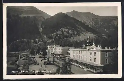 AK Davos, Blick auf das Kurhotel Deutsche Heilstätte