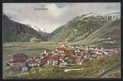 AK Andermatt, Ortsansicht