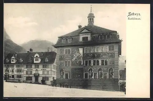 AK Schwyz, Partie am Rathaus