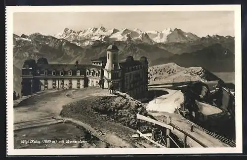 AK Rigi-Kulm, Panorama mit Berneralpen