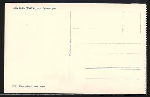 AK Rigi-Kulm, Panorama mit Berneralpen