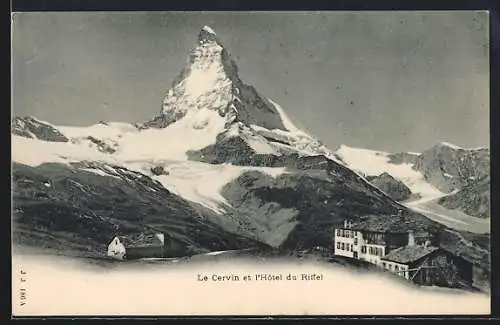 AK Zermatt, Le Cervin, Hotel du Riffel