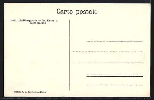 AK Uetlibergbahn, Gr. Kurve und Berneralpen