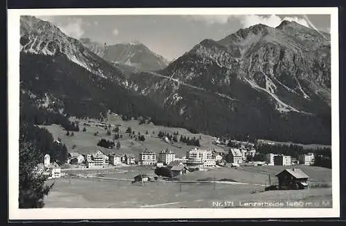 AK Lenzerheide, Teilansicht mit Bergen