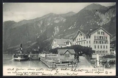 AK Brienz, Hôtel Bären und Dampfer